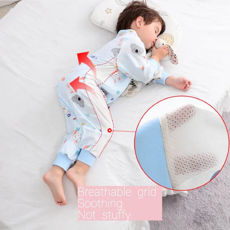 0.3TOG Children Gauze Cotton Split-leg Side mesh Sleeping Bag-S59