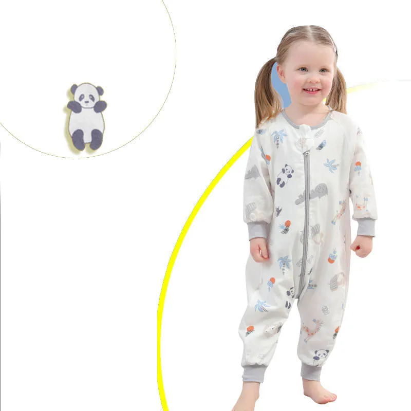 0.3TOG Children Gauze Cotton Split-leg Side mesh Sleeping Bag-S59