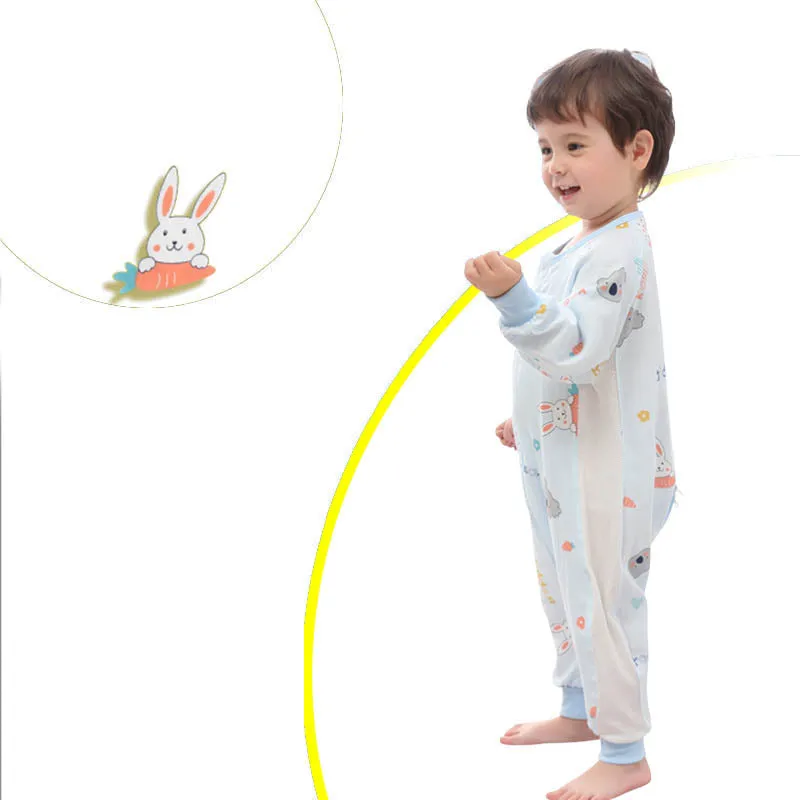 0.3TOG Children Gauze Cotton Split-leg Side mesh Sleeping Bag-S59