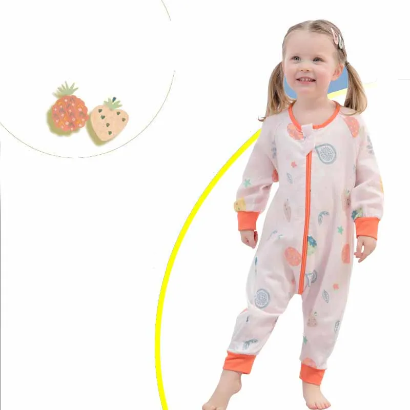 0.3TOG Children Gauze Cotton Split-leg Side mesh Sleeping Bag-S59