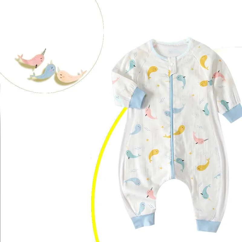 0.3TOG Children Gauze Cotton Split-leg Side mesh Sleeping Bag-S59