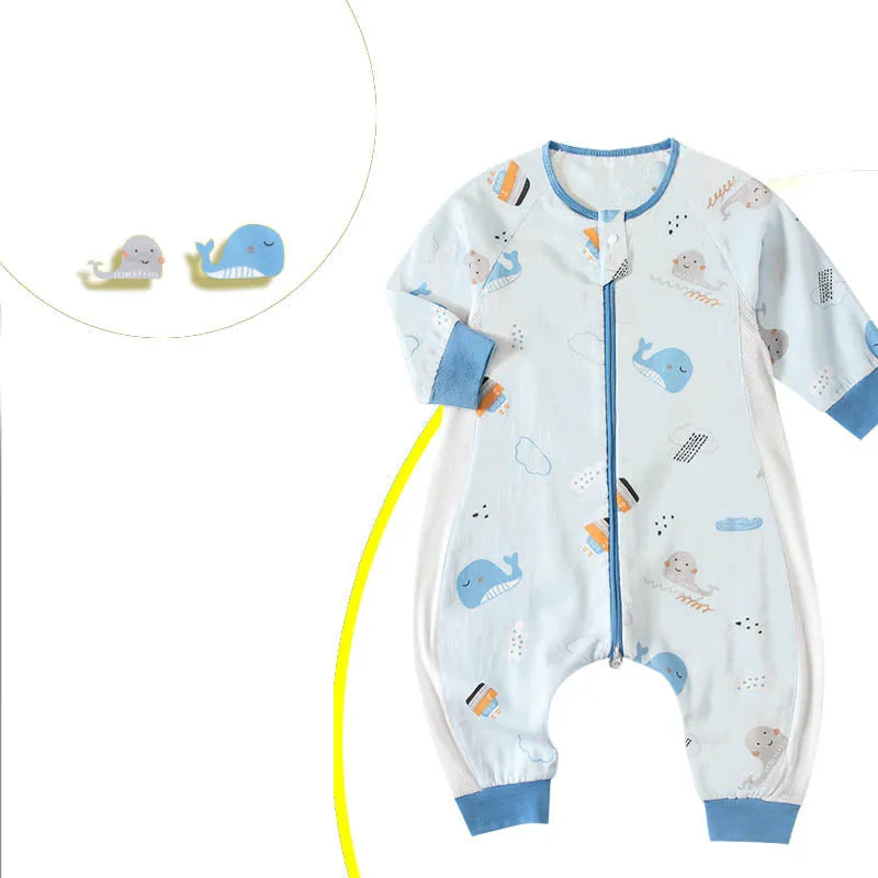 0.3TOG Children Gauze Cotton Split-leg Side mesh Sleeping Bag-S59