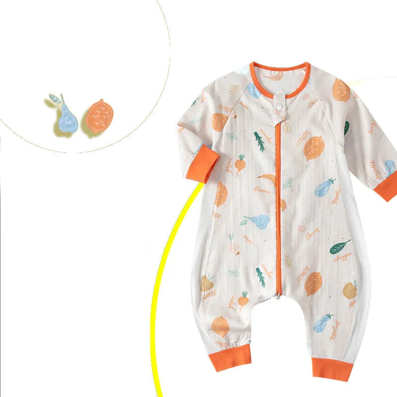 0.3TOG Children Gauze Cotton Split-leg Side mesh Sleeping Bag-S59