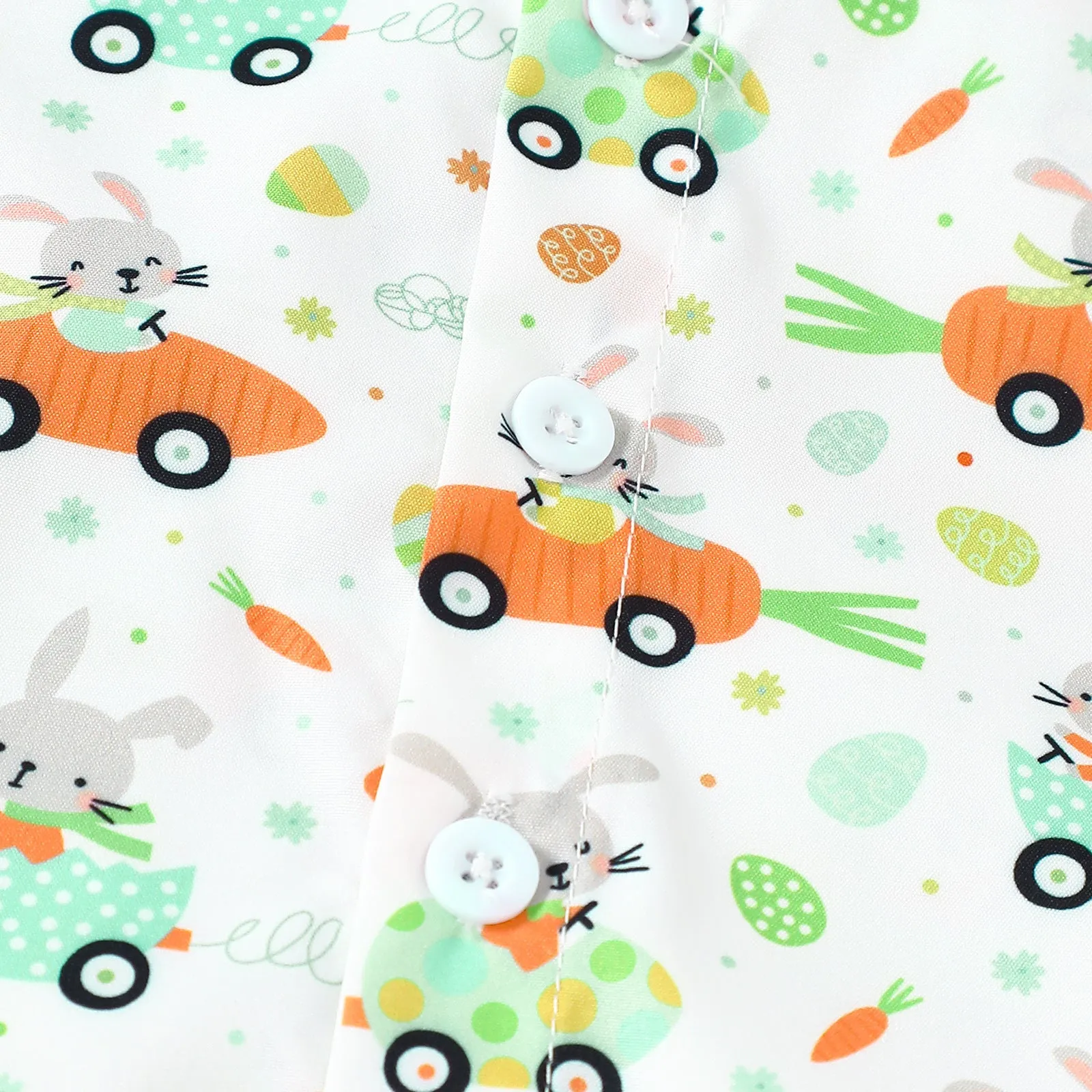 2 Pieces Set Baby Kid Boys Easter Animals Car Cartoon Shirts And Solid Color Shorts Wholesale 25021010