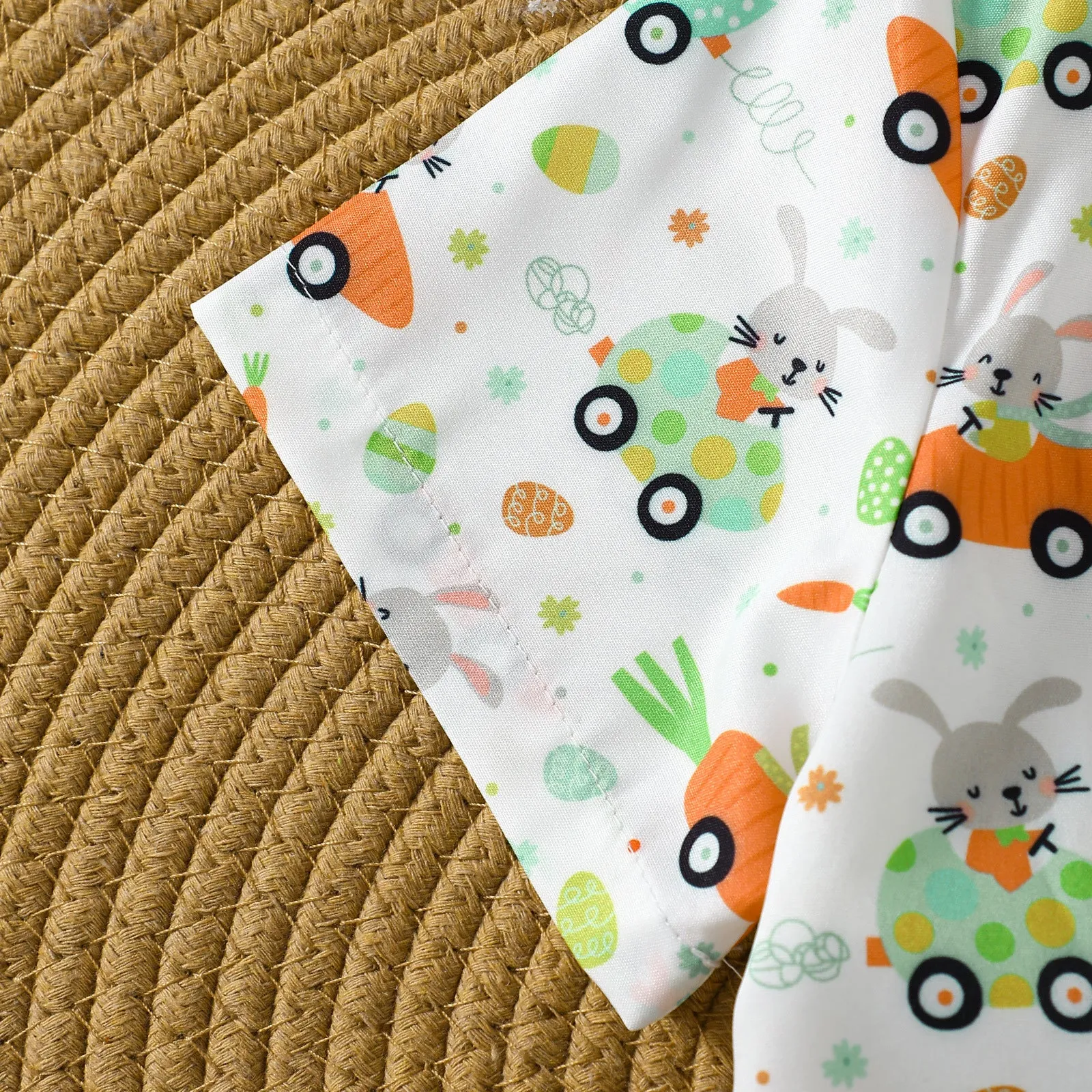 2 Pieces Set Baby Kid Boys Easter Animals Car Cartoon Shirts And Solid Color Shorts Wholesale 25021010