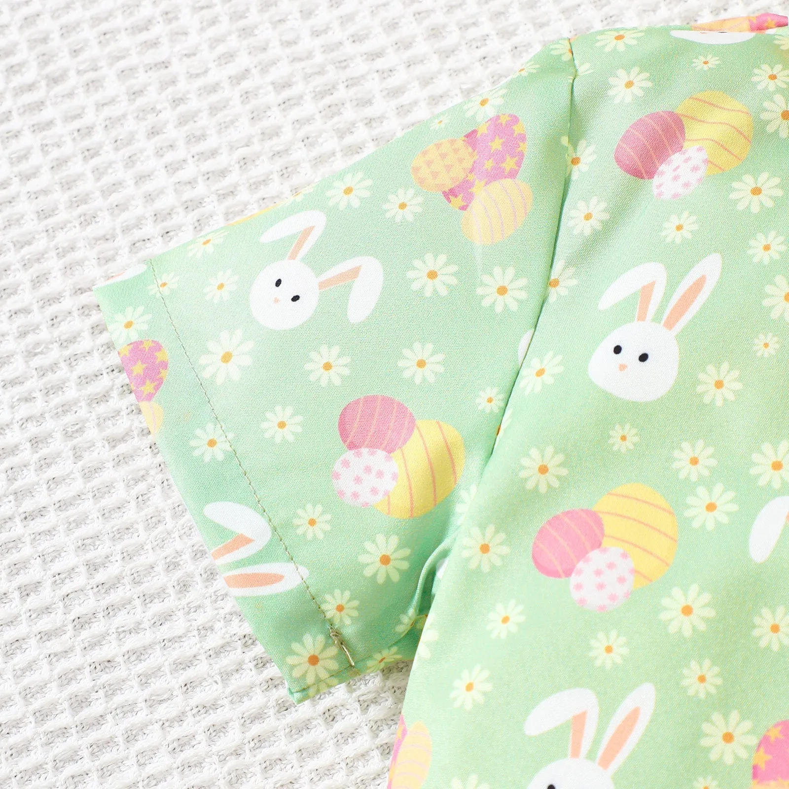 2 Pieces Set Baby Kid Boys Easter Animals Car Cartoon Shirts And Solid Color Shorts Wholesale 25021010