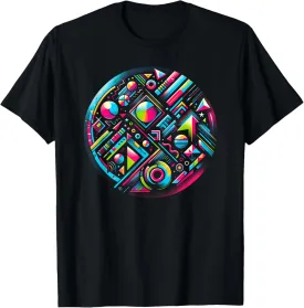 80s Colorful Abstract Art T-Shirt