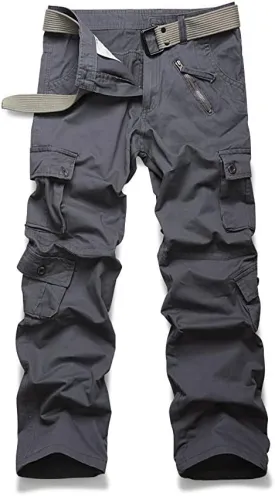 AKARMY Women's Cotton Casual Work Pants Camouflage Cargo Pants Parachute Pants for Women with Pockets