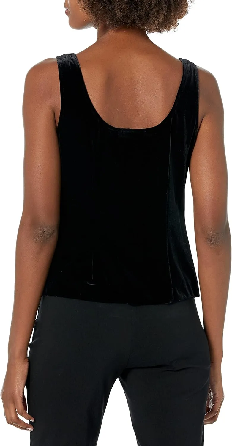 Alex Evenings Women's Jacket and Scoop Tank Top Velvet Twinset Petite Regular
