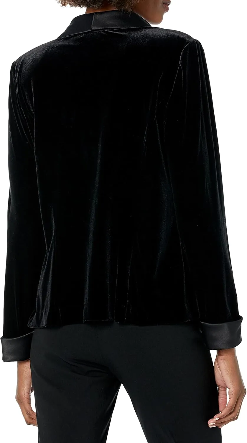 Alex Evenings Women's Jacket and Scoop Tank Top Velvet Twinset Petite Regular