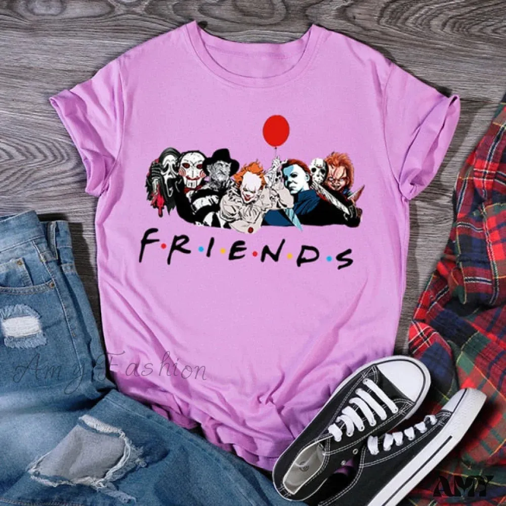 Amy Fashion - Casual Short Sleeve Fashion 90s T-shirt