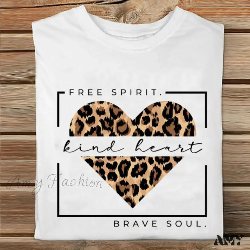 Amy Fashion - Coffee Love Cartoon Printing Clothes Tshirt