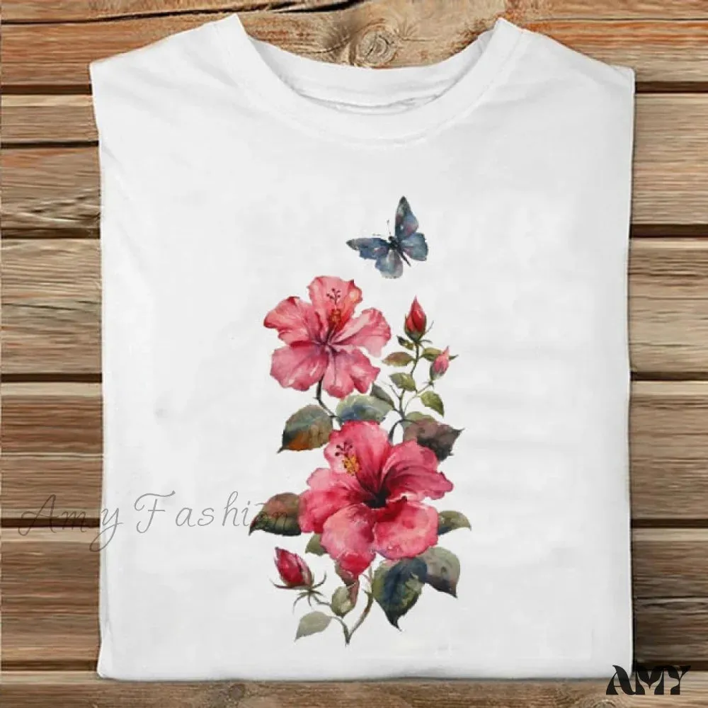 Amy Fashion - Coffee Love Cartoon Printing Clothes Tshirt