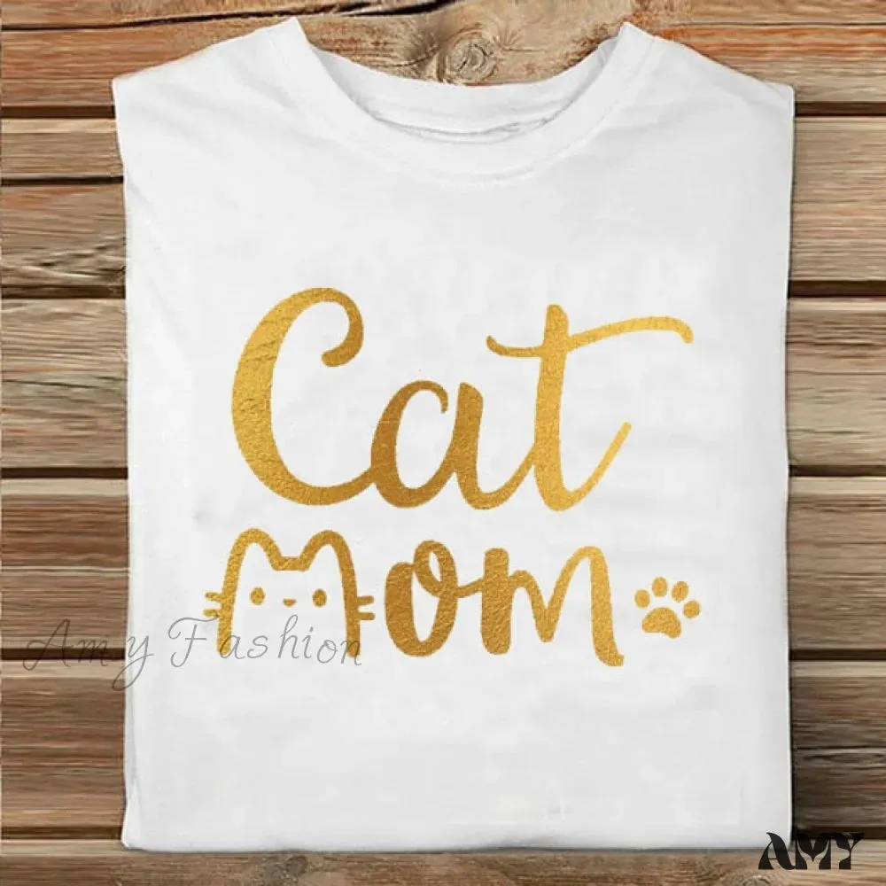 Amy Fashion - Coffee Love Cartoon Printing Clothes Tshirt