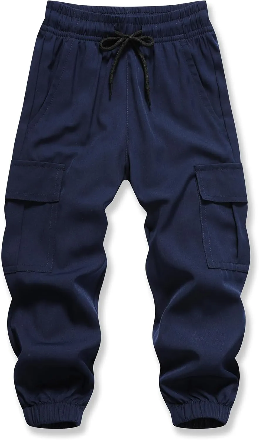Baby Boys Cargo Joggers Pants Toddler Quick Dry Lightweight Hiking Pants Kids Pull On Sweatpants