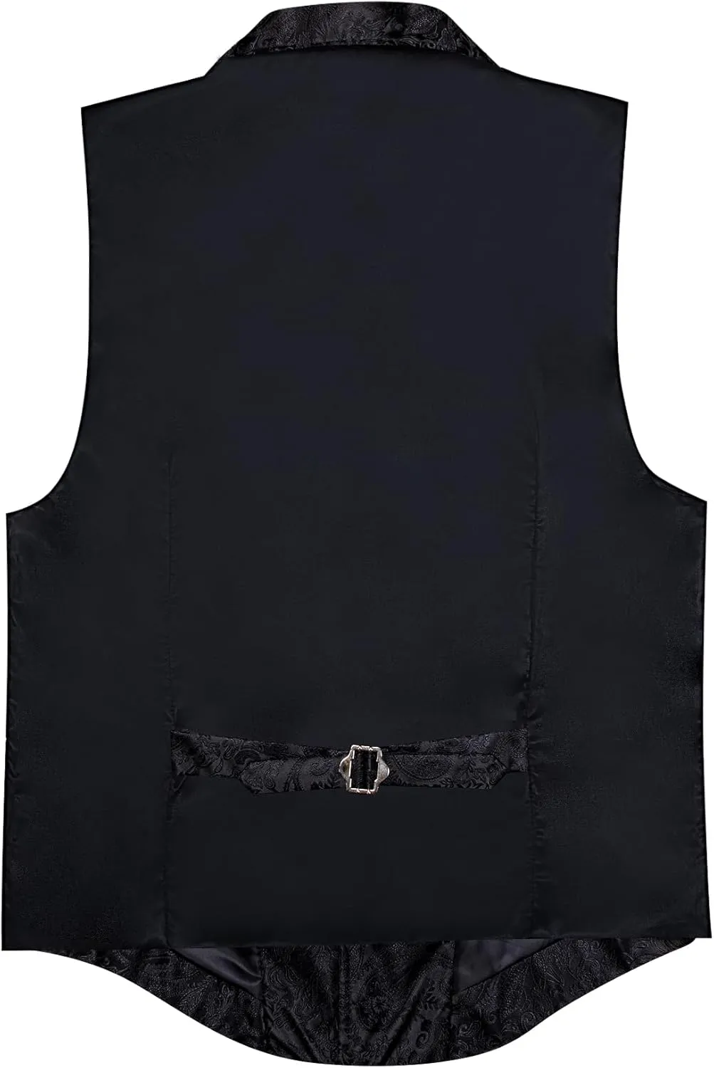 Barry.Wang Mens Paisley Victorian Suit Vest Tailored Collar Formal/Leisure Steampunk Gothic Waistcoat