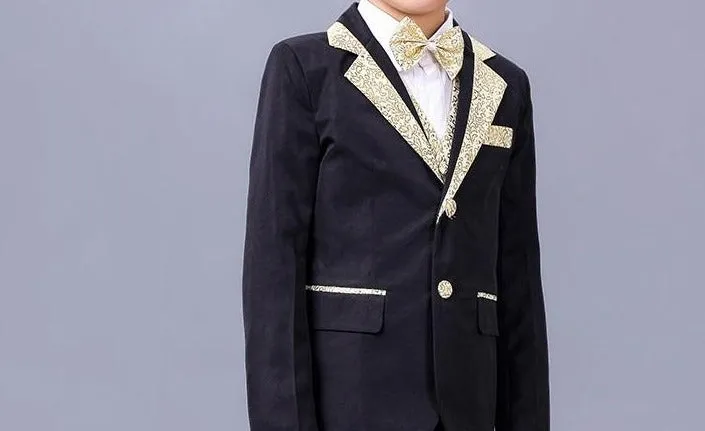 Boys formal wedding Tuxedo 5 piece  wedding suit