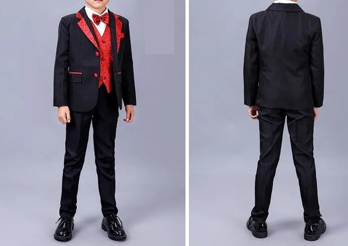 Boys formal wedding Tuxedo 5 piece  wedding suit