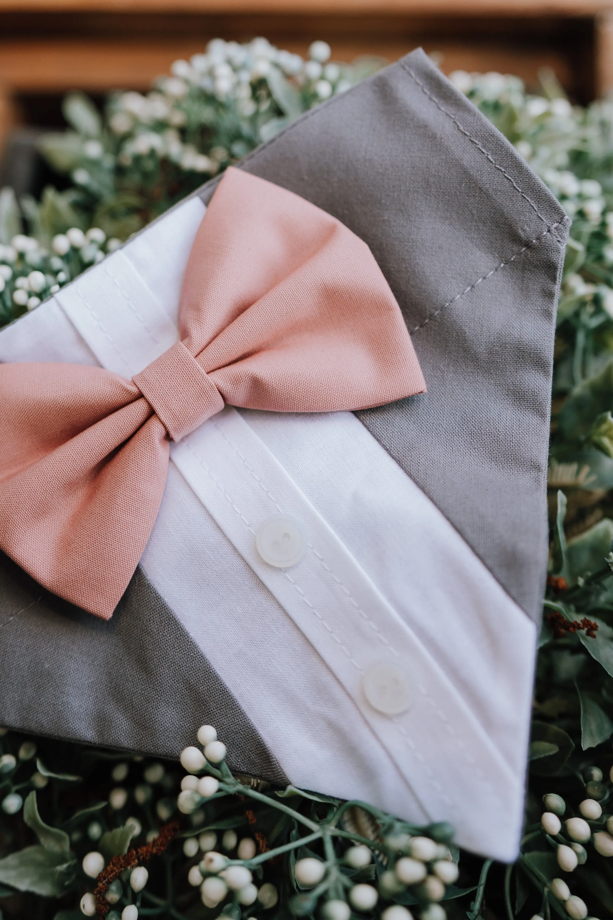 Customizable Tuxedo Pet Bandanas