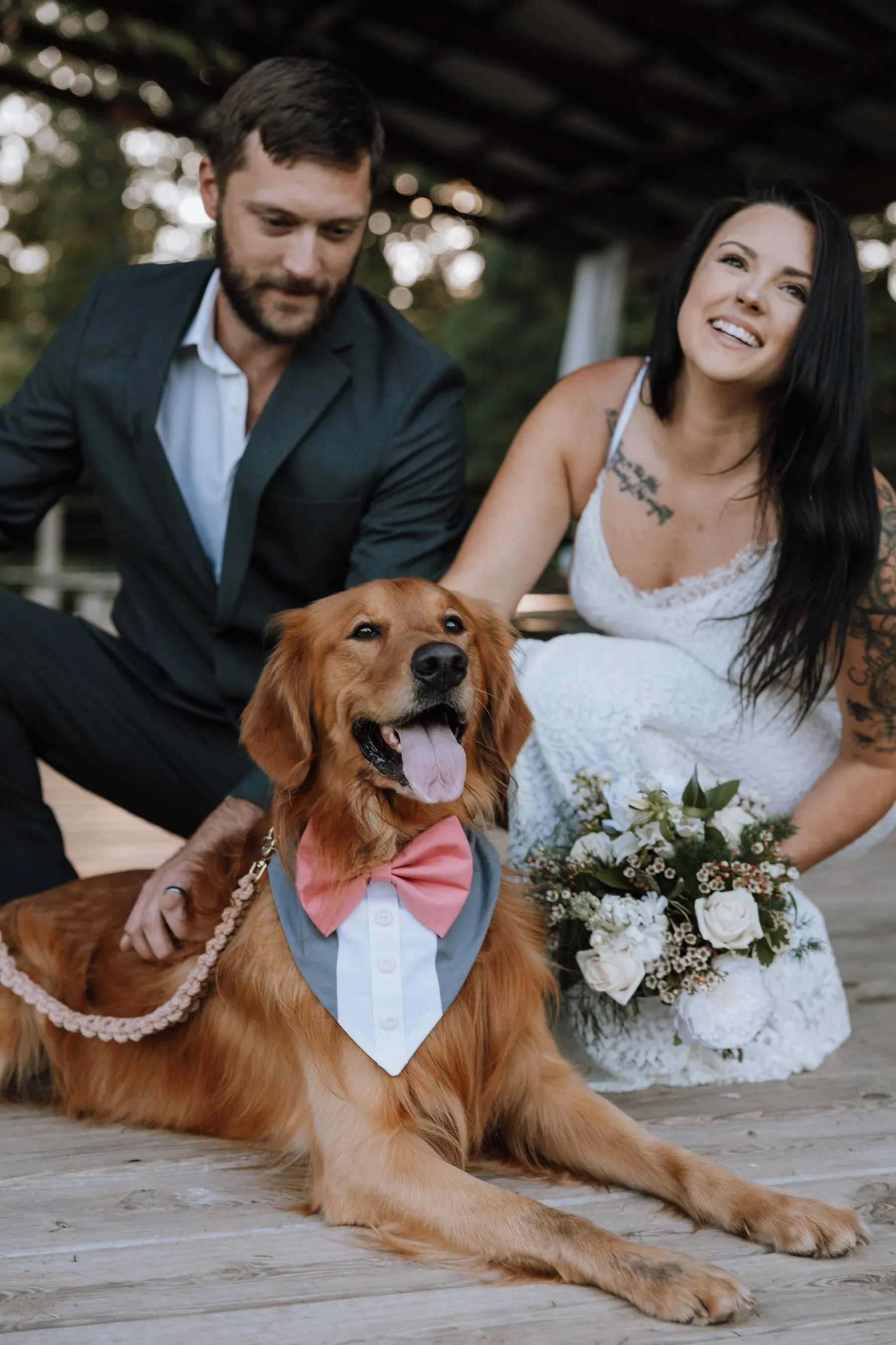 Customizable Tuxedo Pet Bandanas