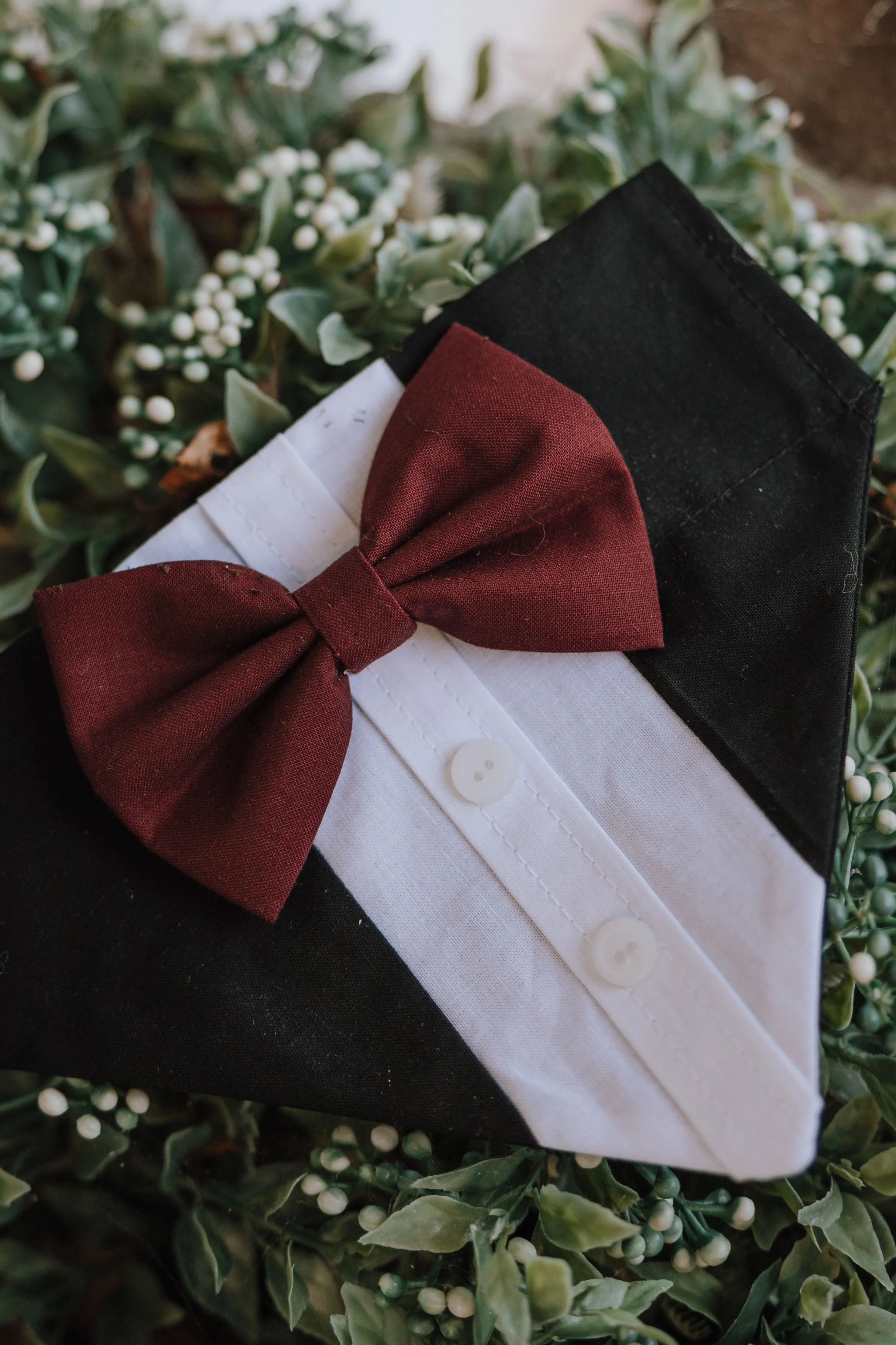 Customizable Tuxedo Pet Bandanas