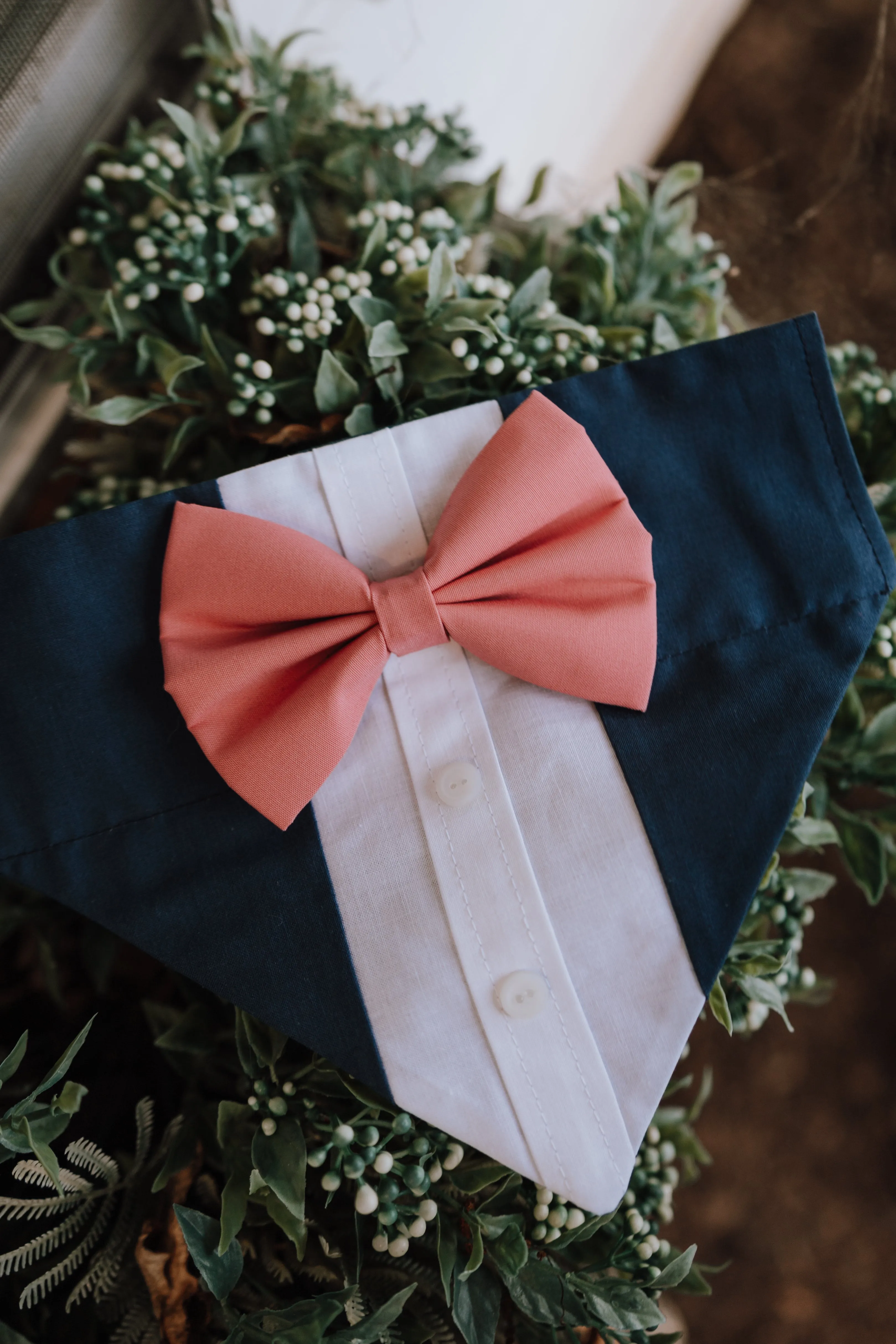 Customizable Tuxedo Pet Bandanas