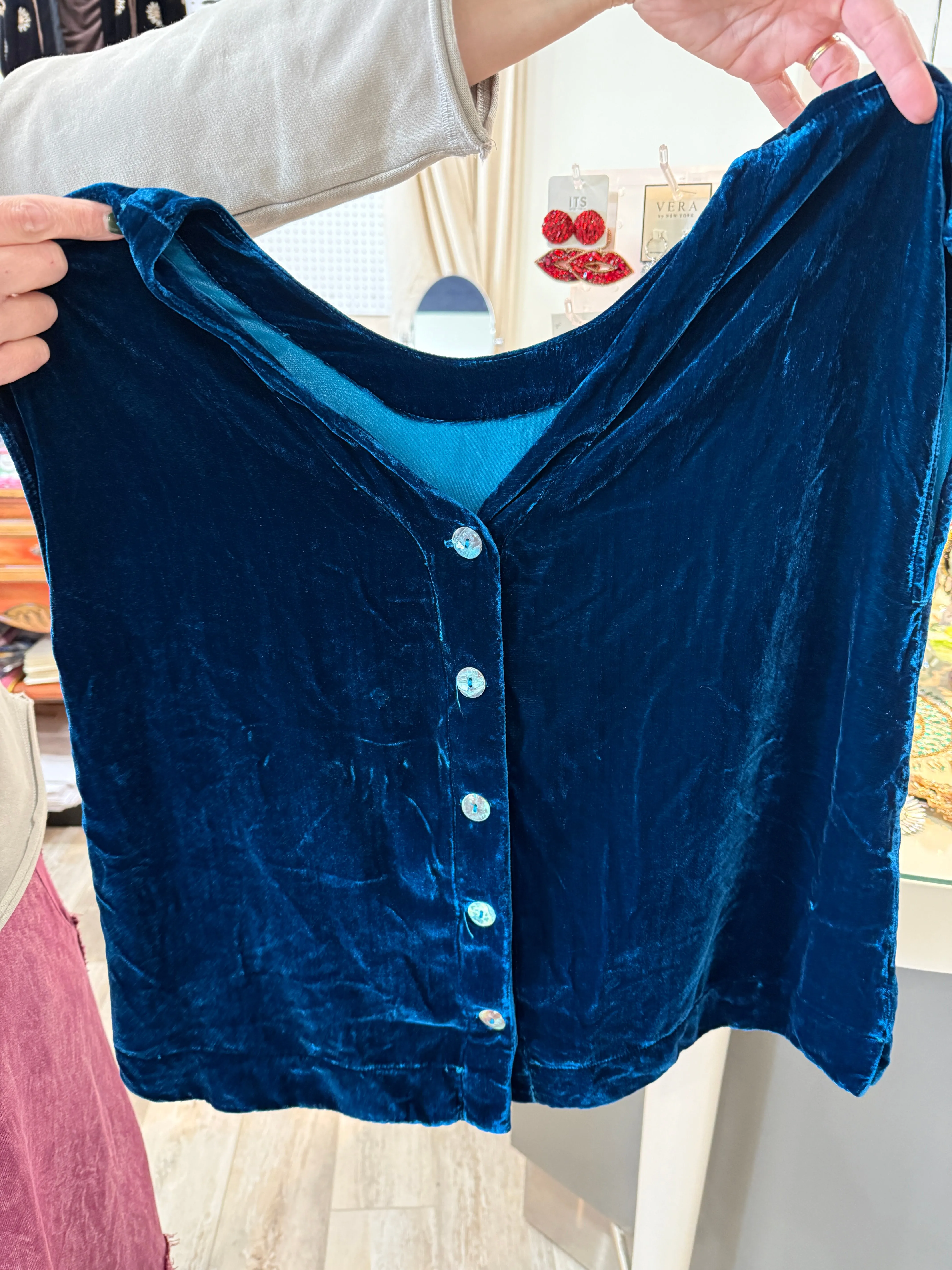 Cut Loose Velvet Reversible Vest