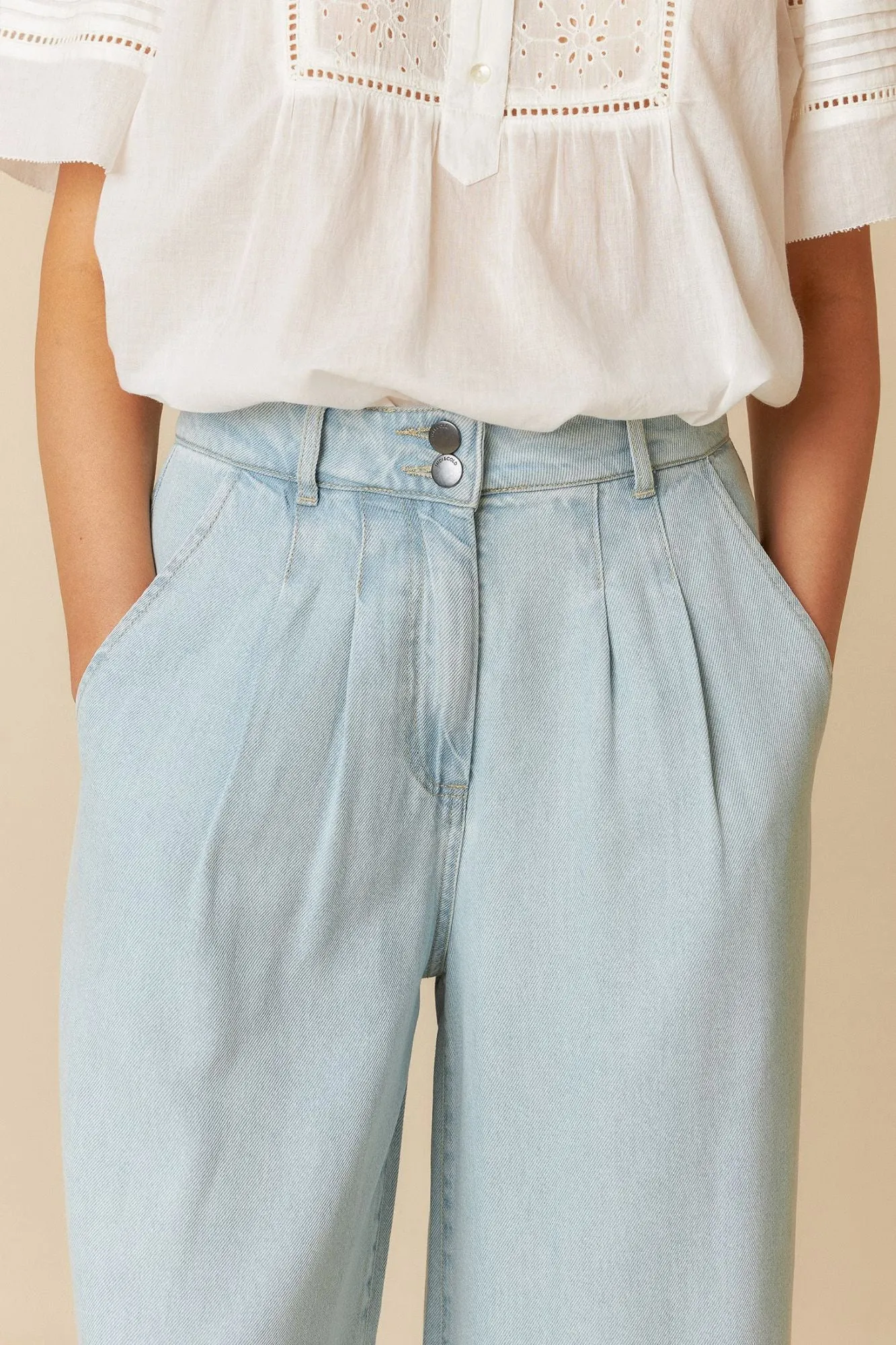 Denim - Effect Pants