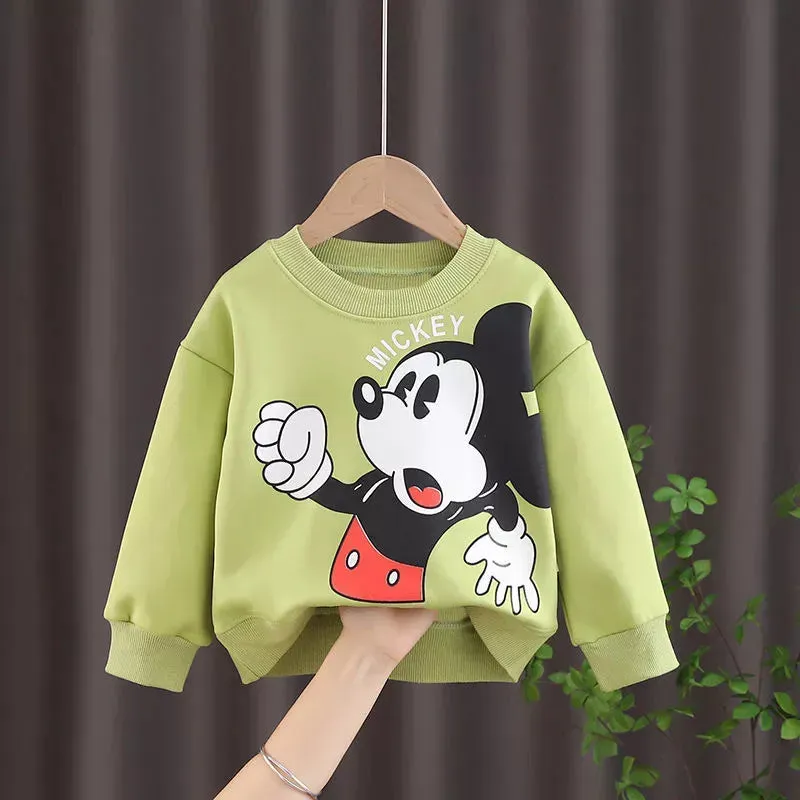 Disney Cartoon Print Cotton Hoodies