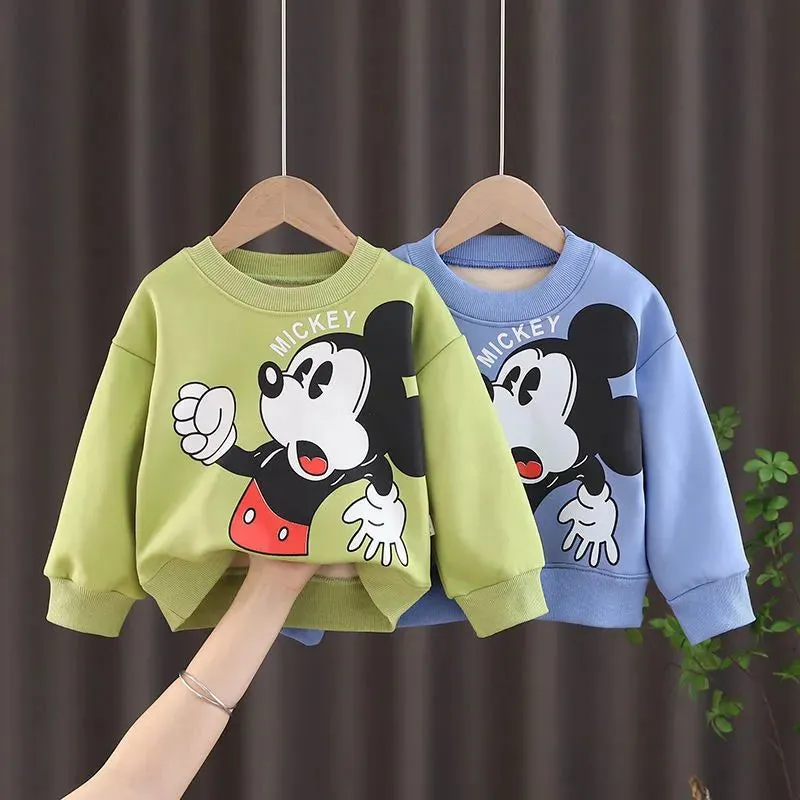 Disney Cartoon Print Cotton Hoodies