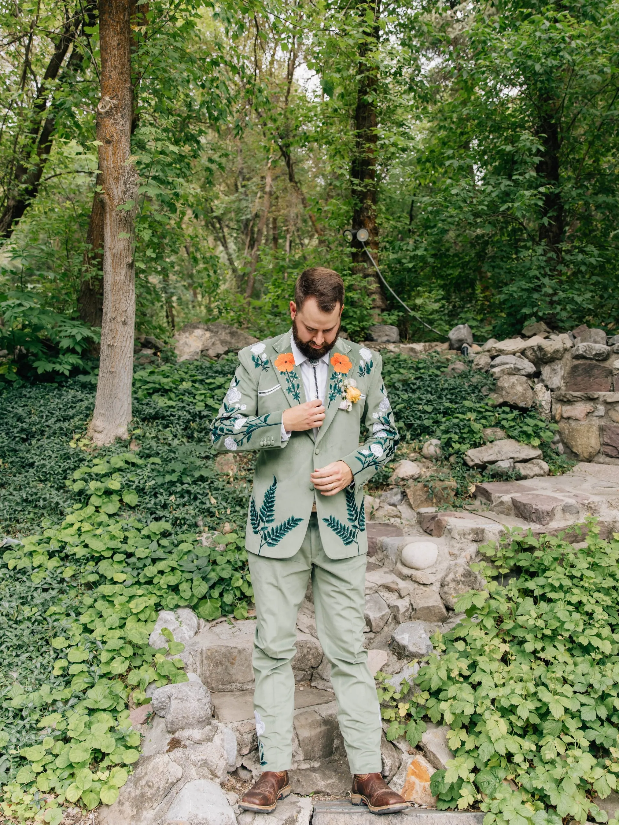 Floret Western Wedding Suit