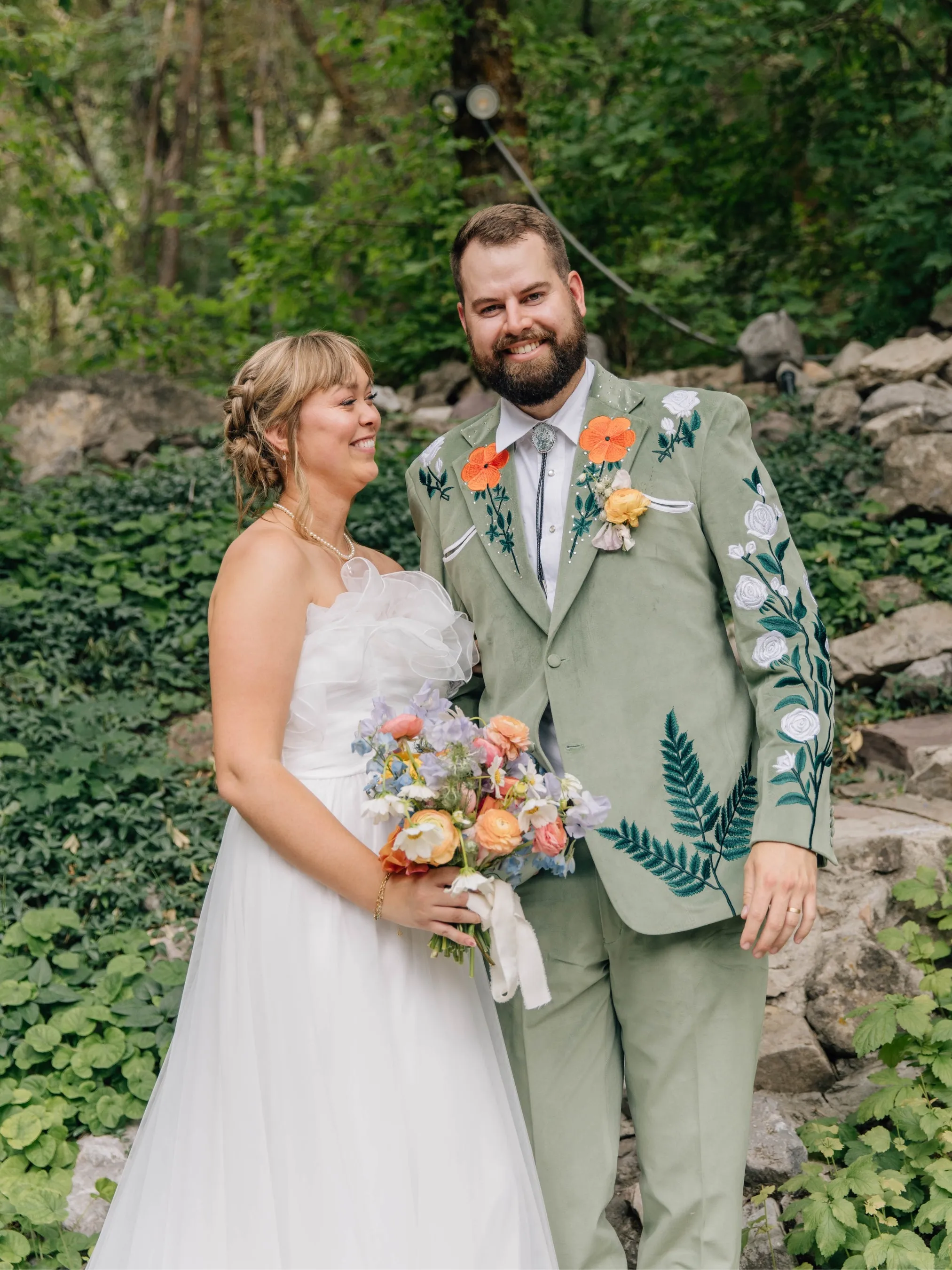 Floret Western Wedding Suit