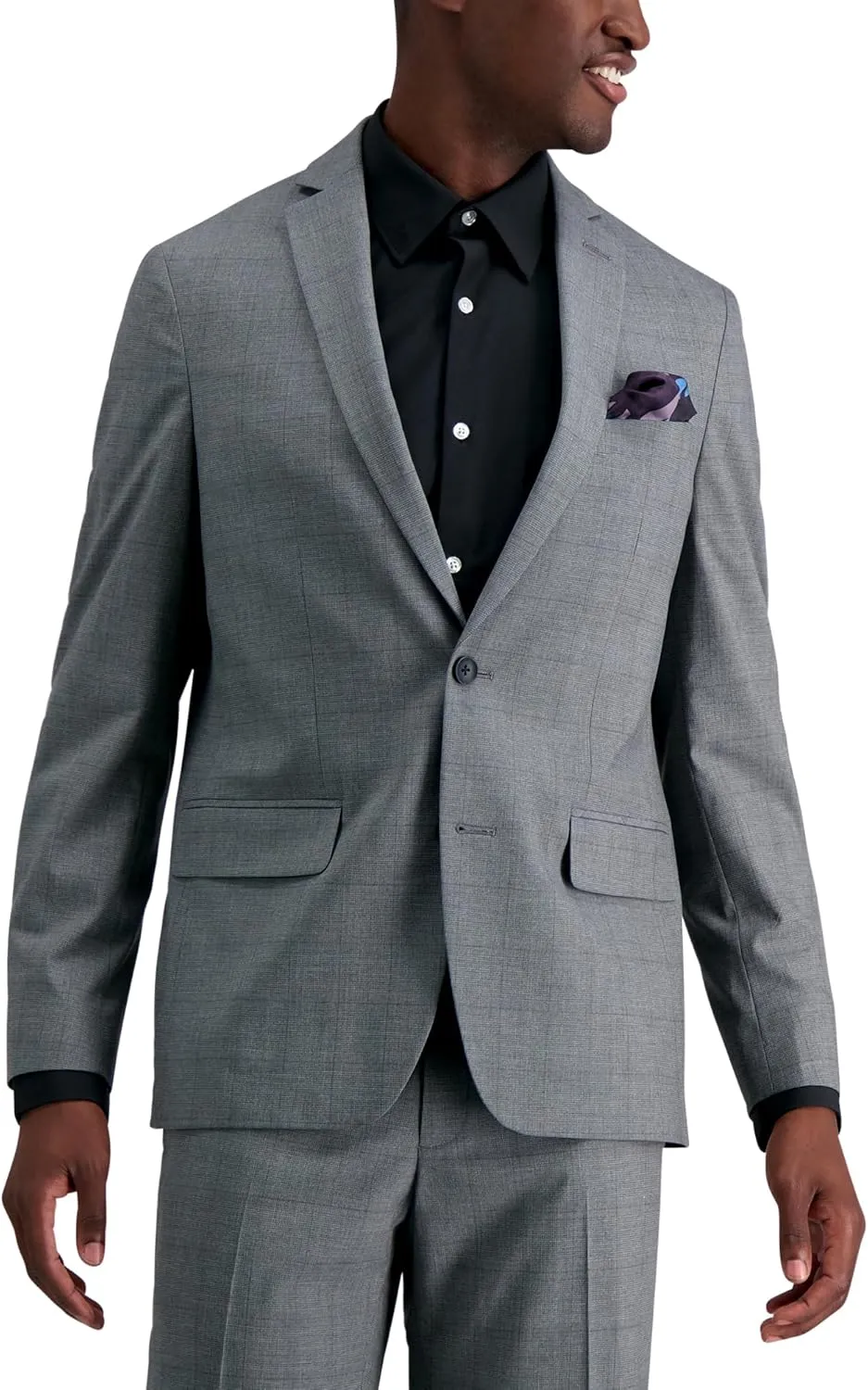 Haggar Men's Stripe Slim-Fit Suit Separate Jacket