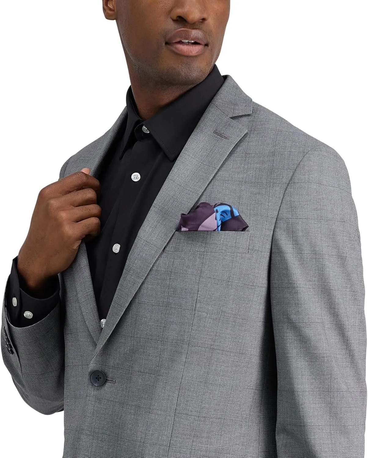 Haggar Men's Stripe Slim-Fit Suit Separate Jacket