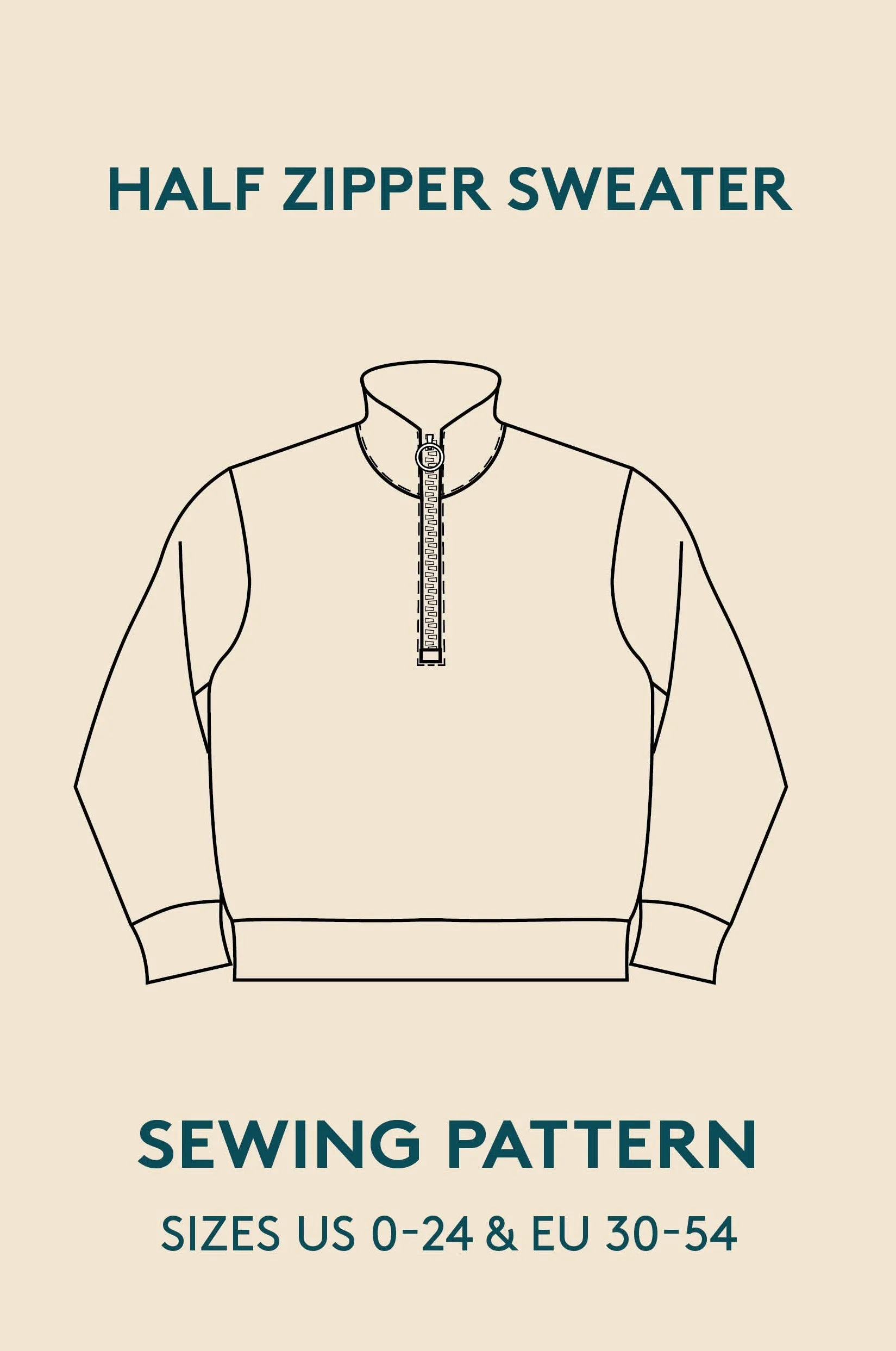Half zipper sweater