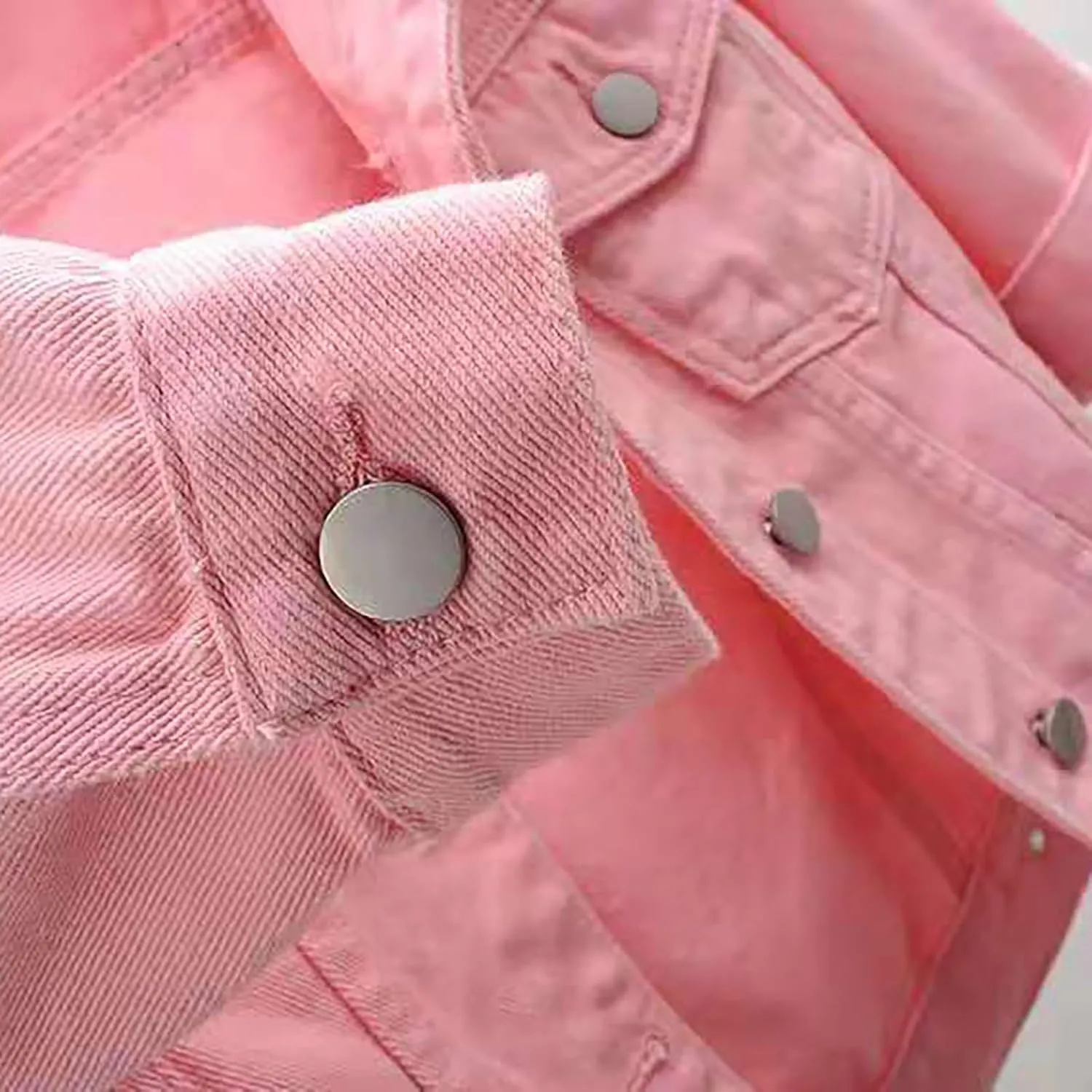 Jean Jacket for Women Trendy 2025 Plus Size 3/4 Sleeve Short Denim Jacket Casual Lapel Button Down Basic Cropped Coat