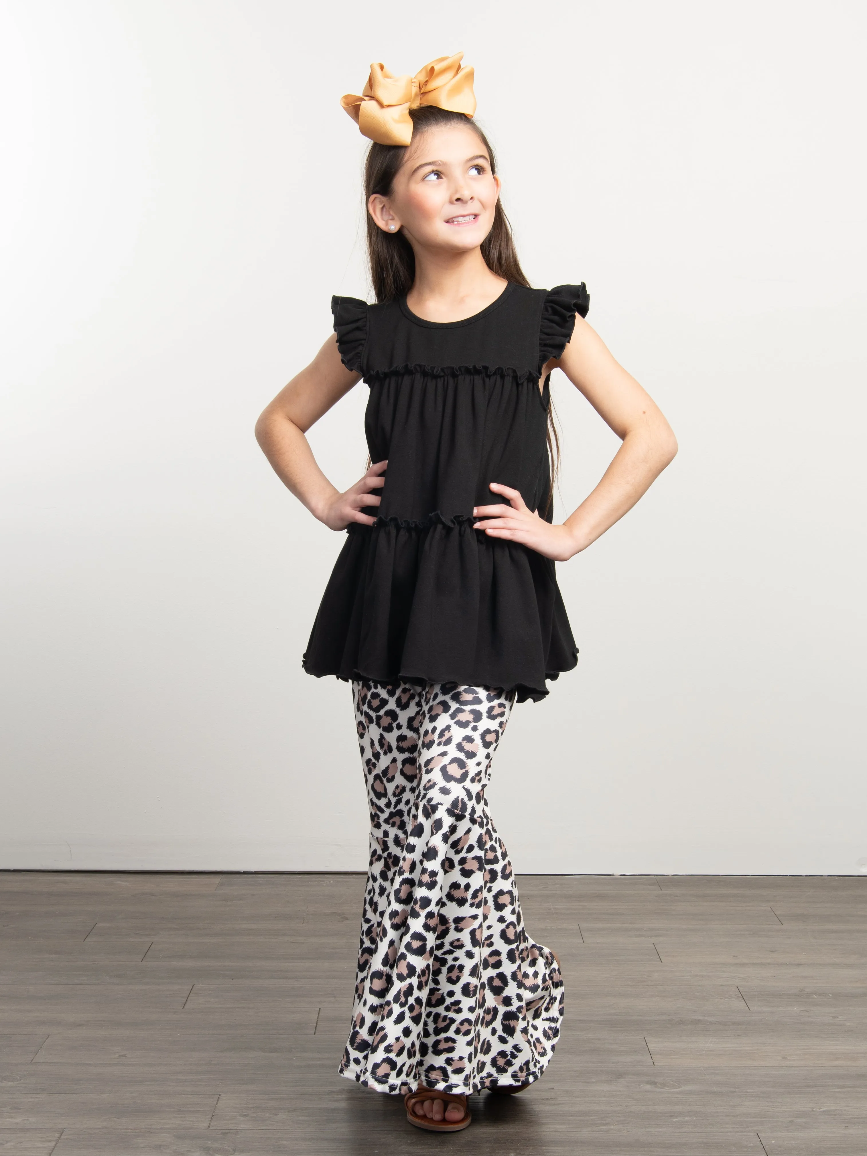 Leopard Bell Bottoms