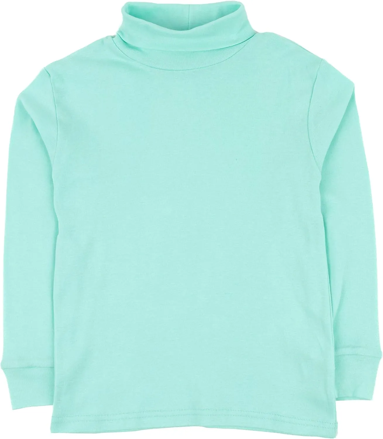 Leveret Girls Boys & Toddler Solid Turtleneck 100% Cotton Kids Shirt (2 Toddler-14 Years) Variety of Colors