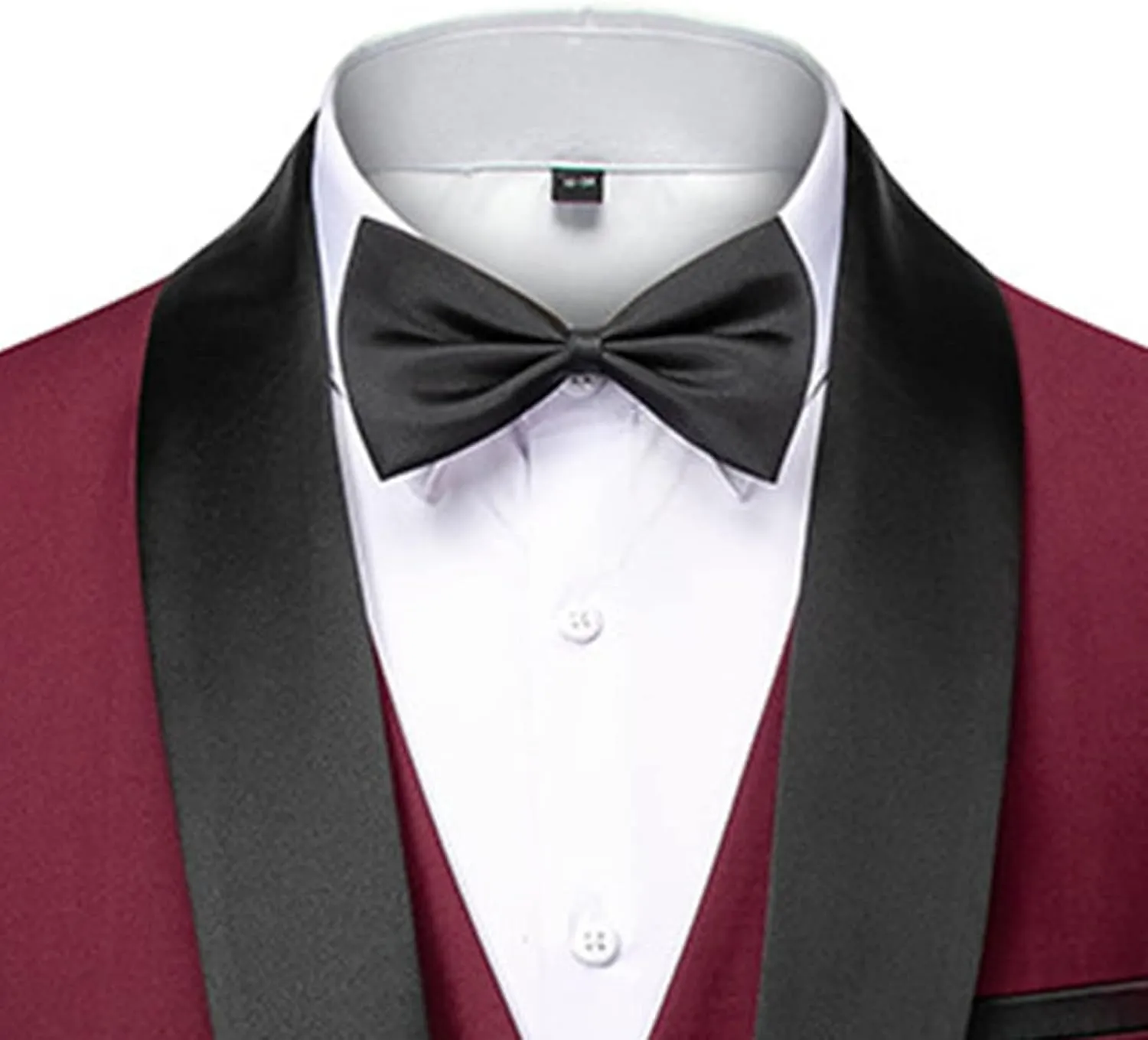 Men Casual 3 Piece Suit Set 1 Button Slim Formal Blazer Suits Shawl Lapel Stylish Business Party Jacket Vest Pant