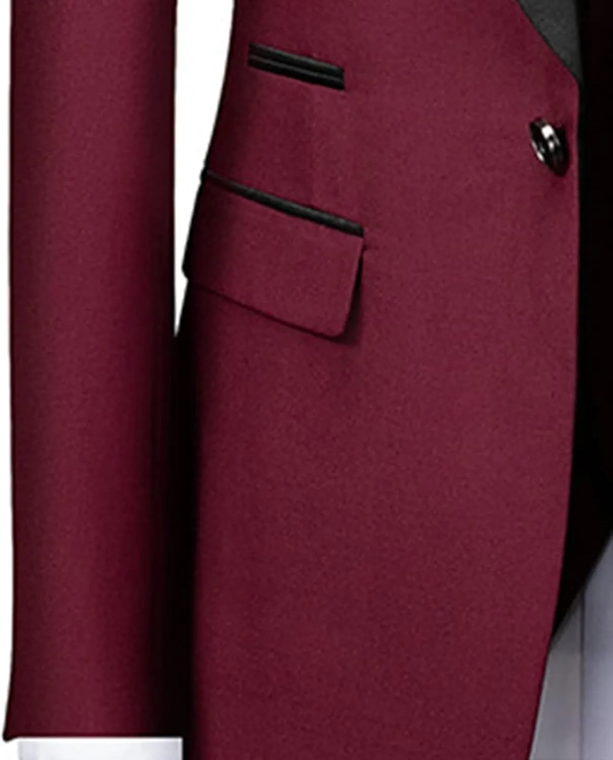 Men Casual 3 Piece Suit Set 1 Button Slim Formal Blazer Suits Shawl Lapel Stylish Business Party Jacket Vest Pant