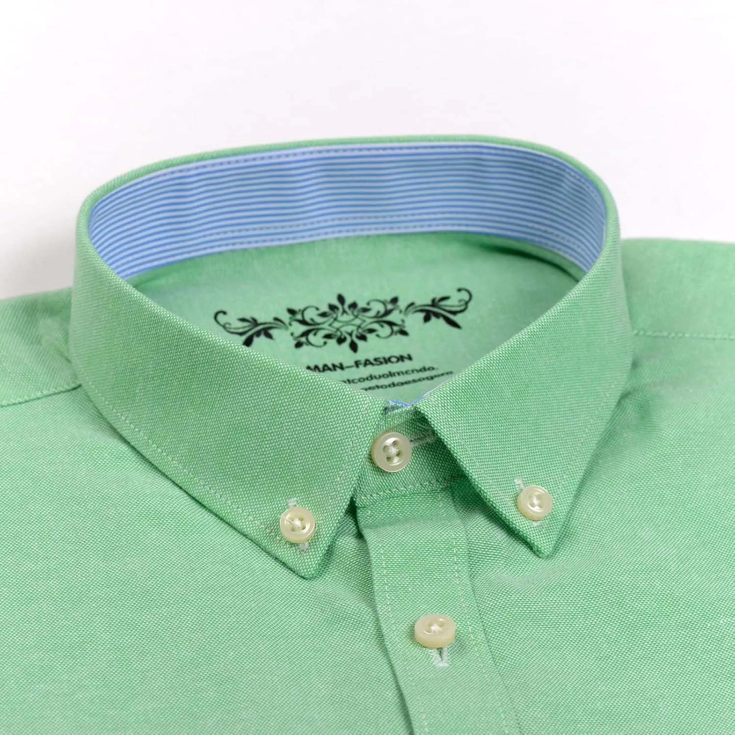 Men's Stylish Cotton Blend Casual Oxford Shirt, Breathable Long Sleeve Button Down Collar Work Shirt