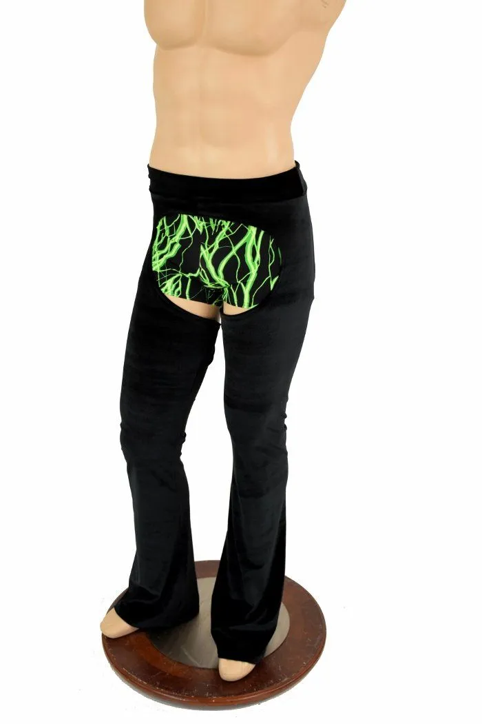 Mens Velvet Bootcut Chaps