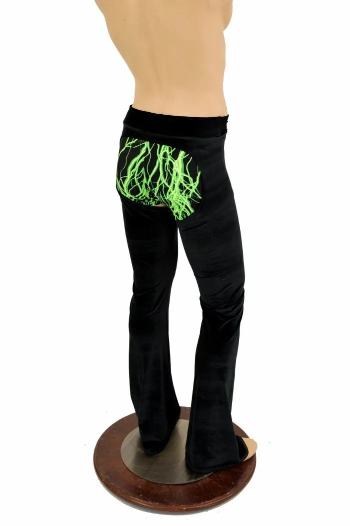 Mens Velvet Bootcut Chaps