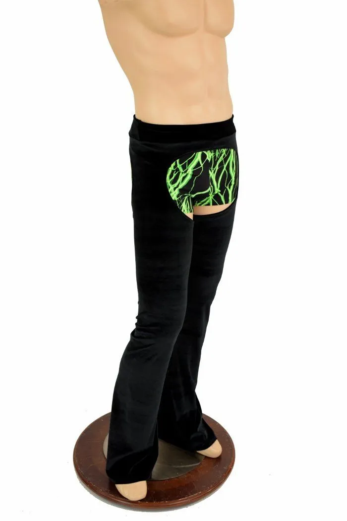 Mens Velvet Bootcut Chaps