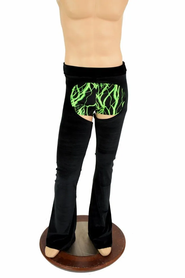 Mens Velvet Bootcut Chaps