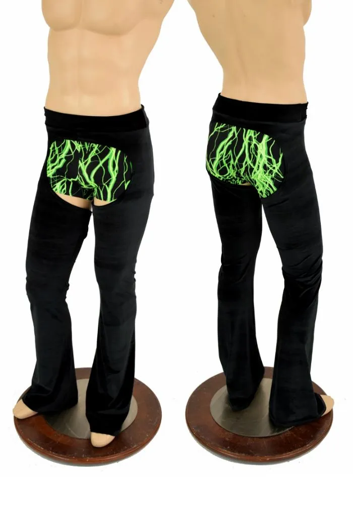 Mens Velvet Bootcut Chaps
