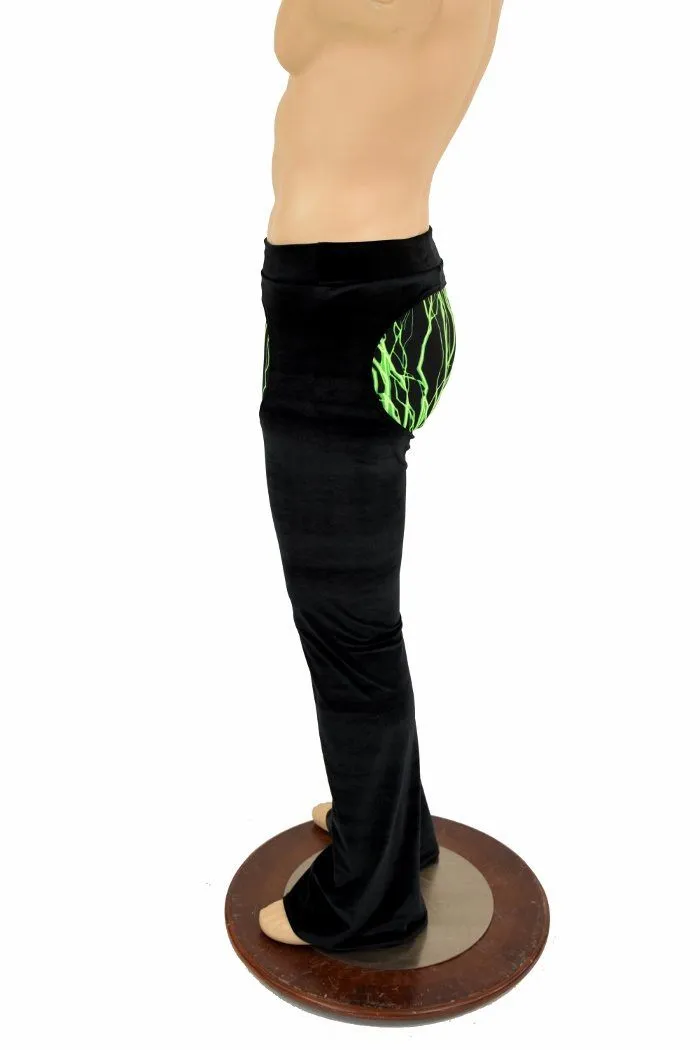 Mens Velvet Bootcut Chaps