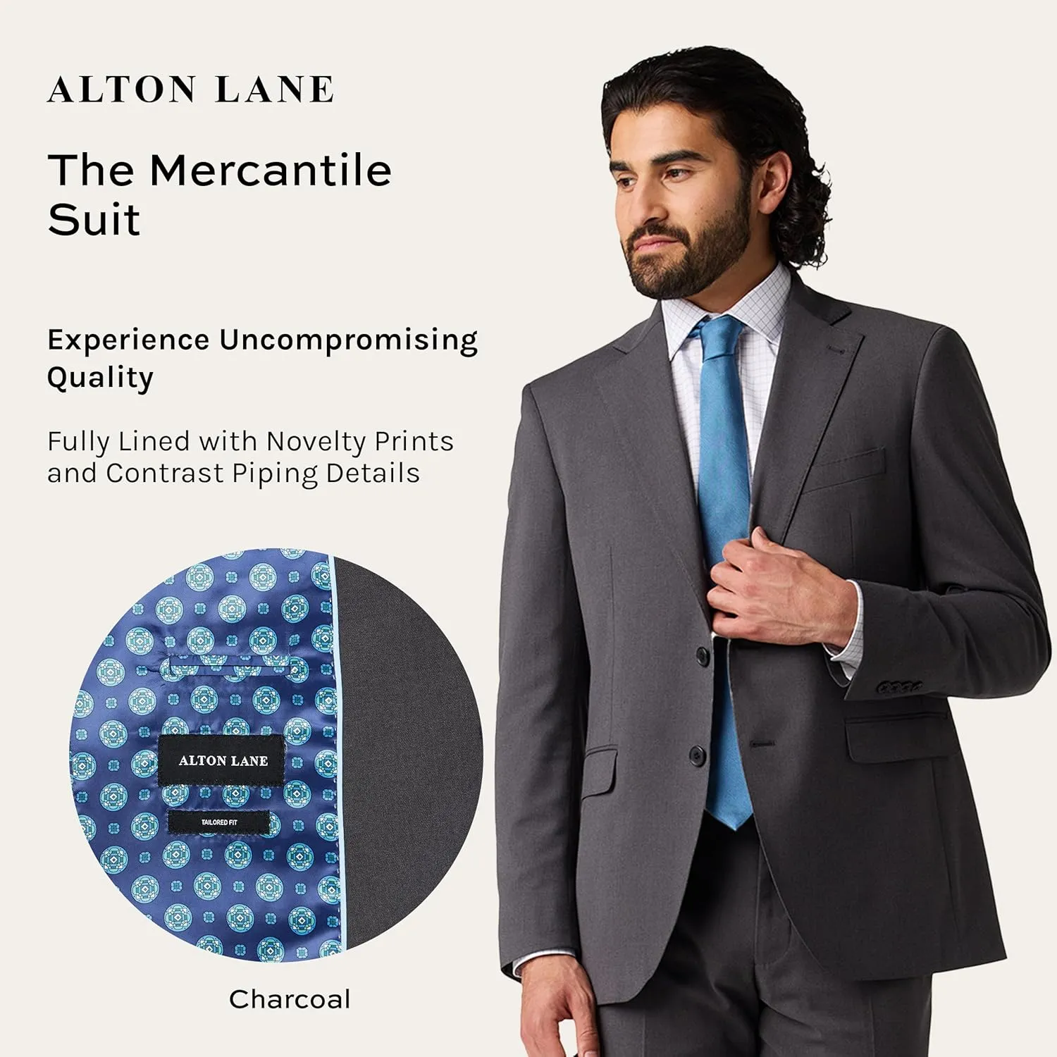 Mercantile Suit Tailored Fit - Premium Quality Suits for Men, Stylish and Elegant Formal Suit for Men