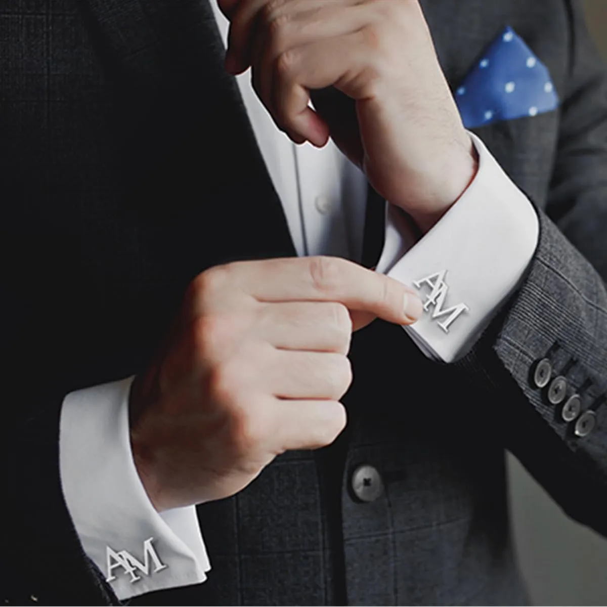 Nobelook Personalized Cufflinks Custom Engraved Name Tie Clip Stainless Steel for Men Wedding Party Business Shirt Tuxedo Gift for Dad Husband Boyfriend