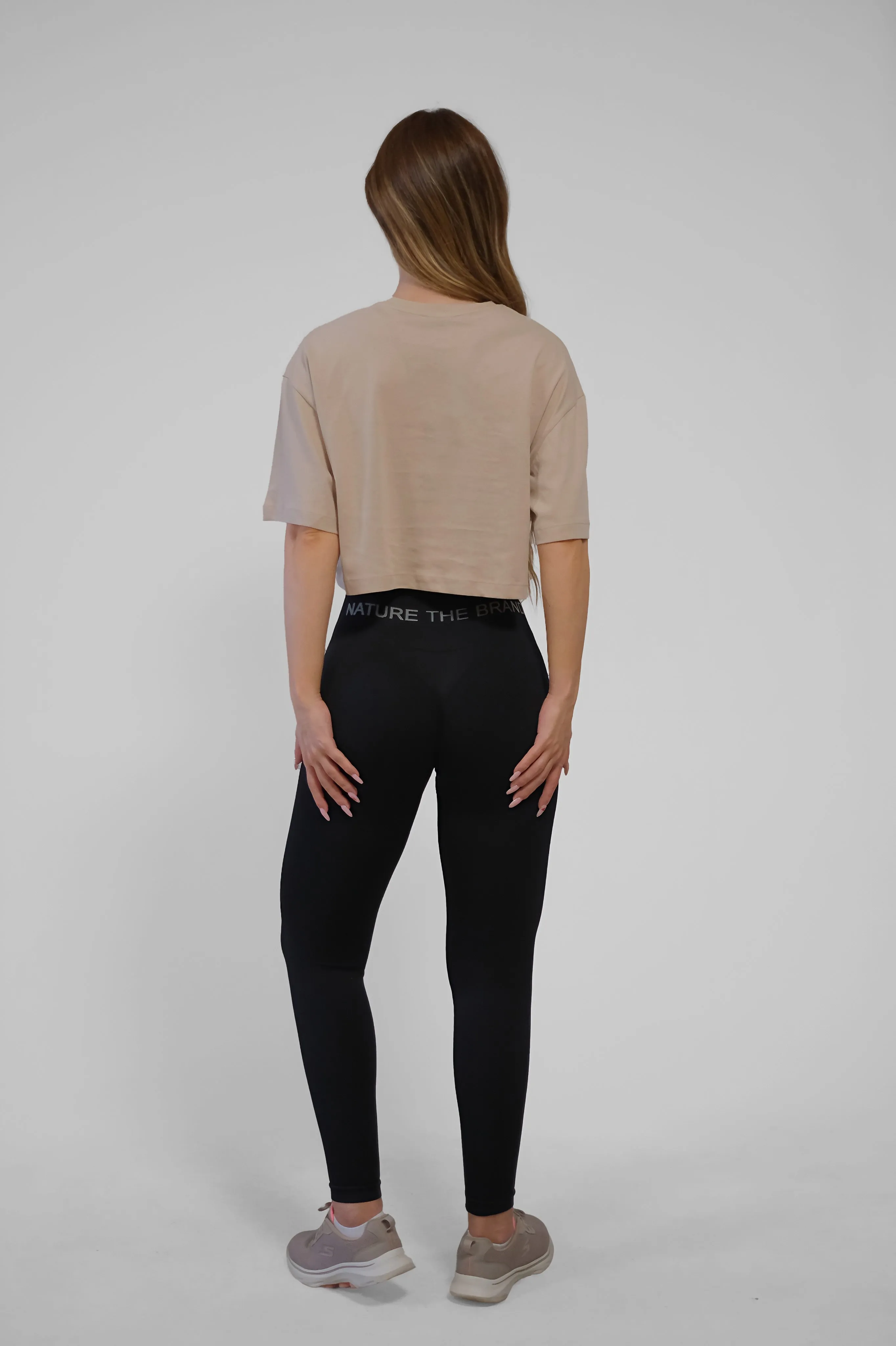 NTB Crop T-Shirt Beige
